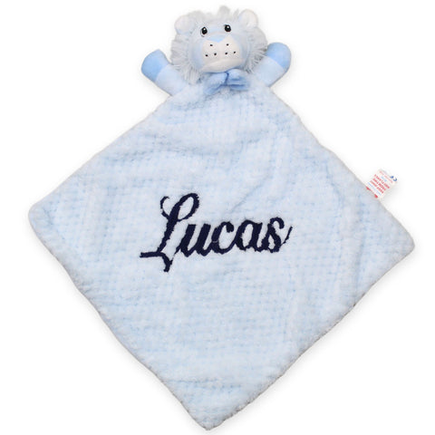 blue lion comforter personalised 