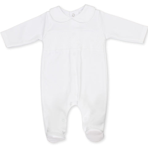 baby sleepsuit all in one white