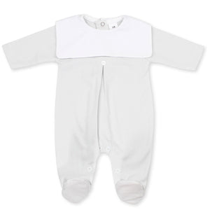 baby unisex grey sleepsuit