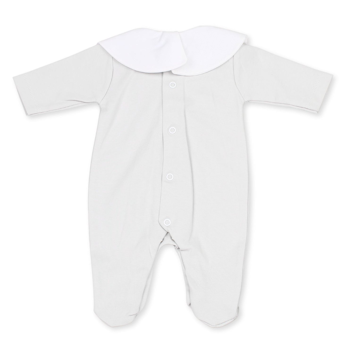 baby unisex grey sleepsuit