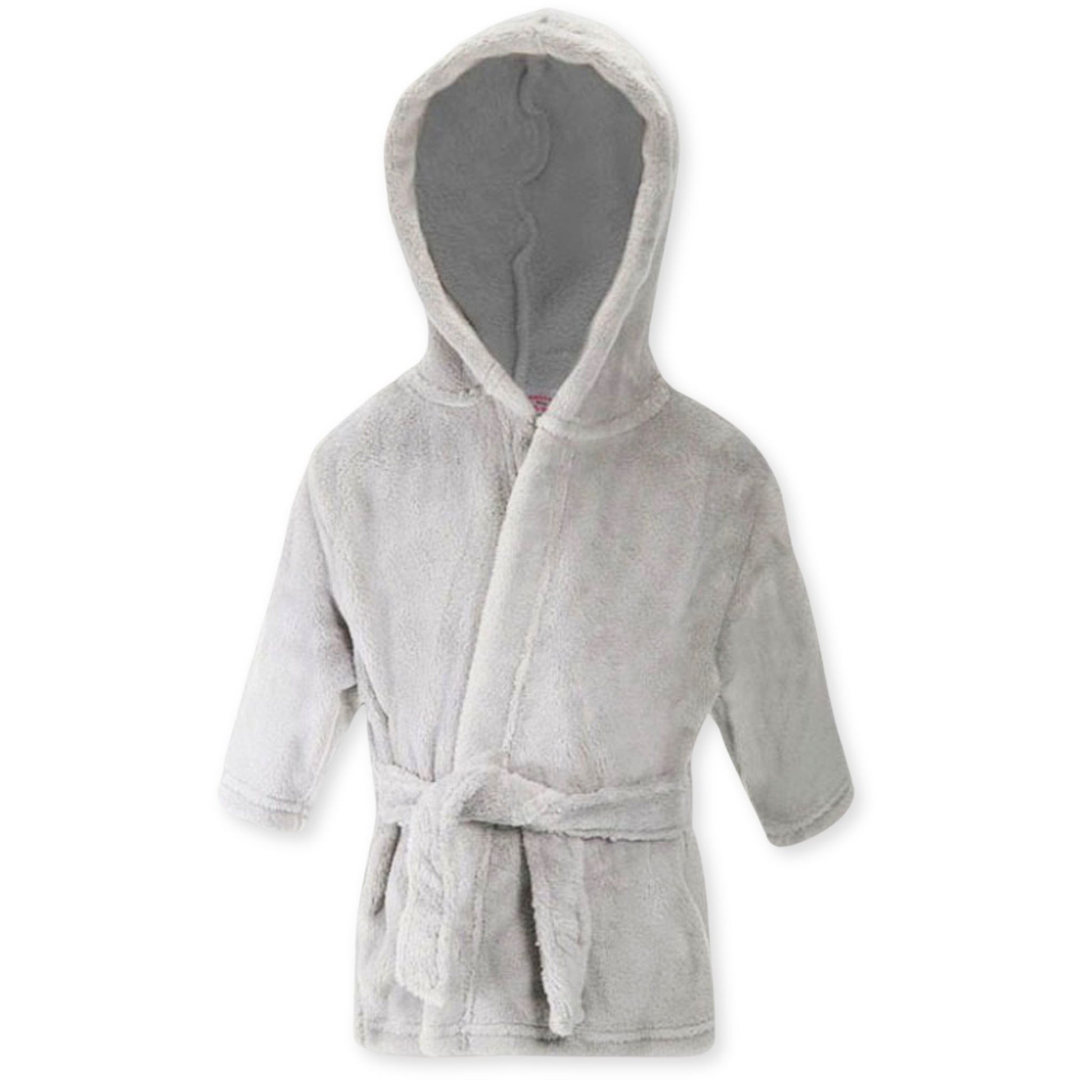 baby dressing gown grey
