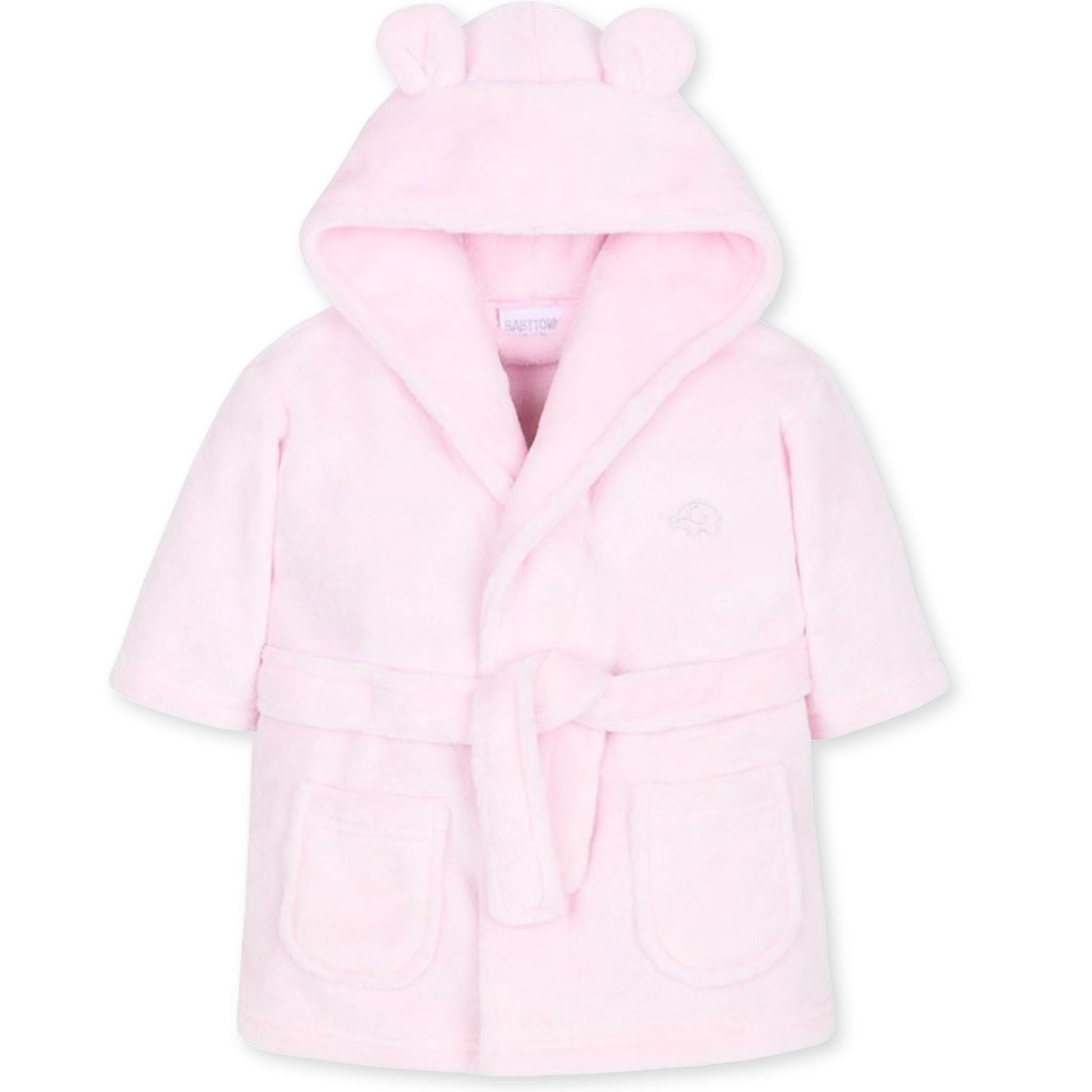 baby girls pink dressing gown