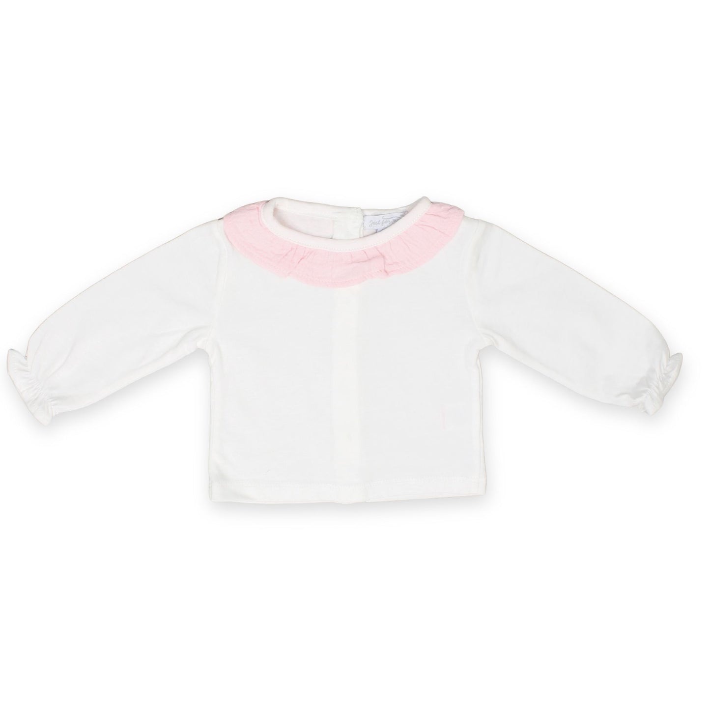 pink baby girls muslin romper two piece