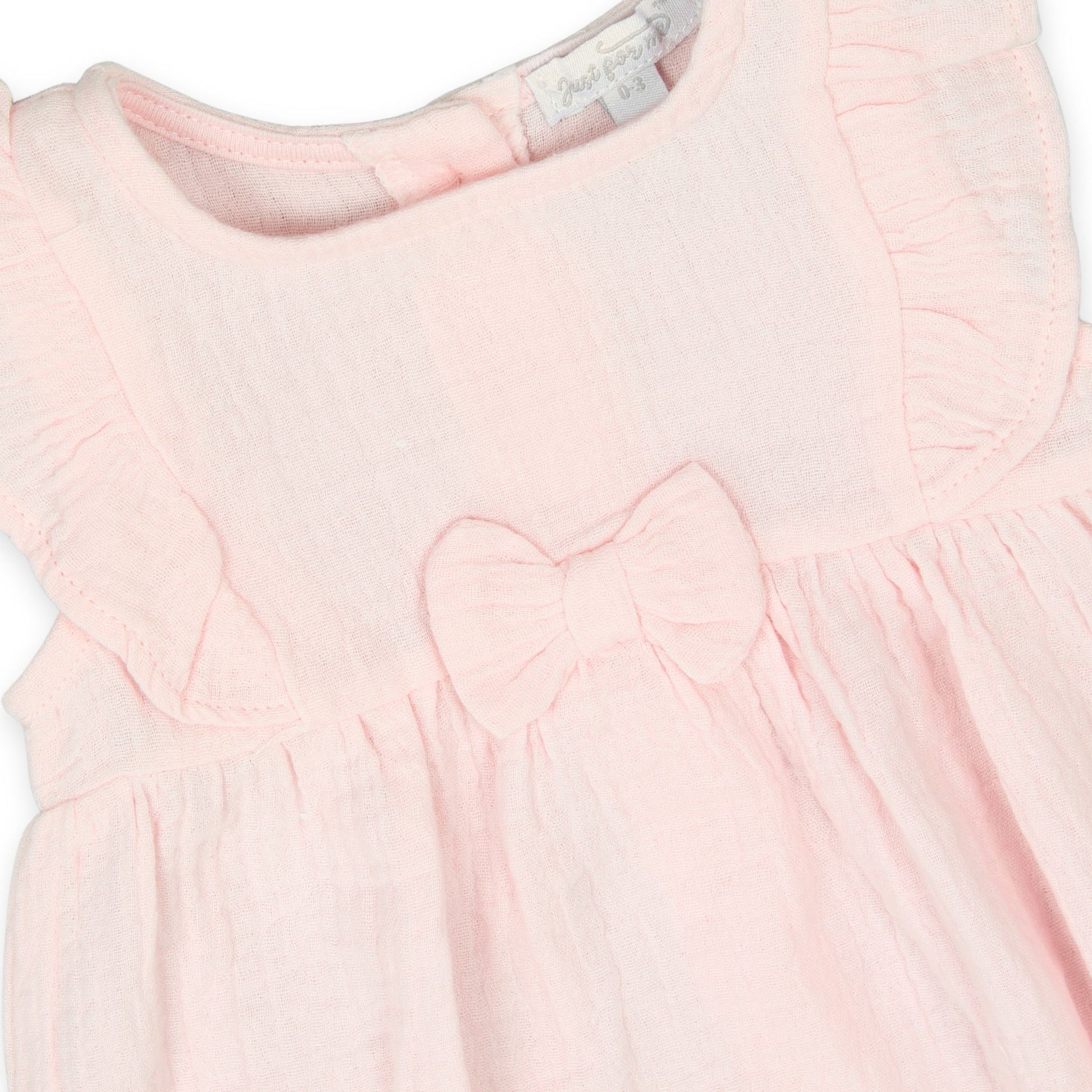 baby girls pink summer romper muslin