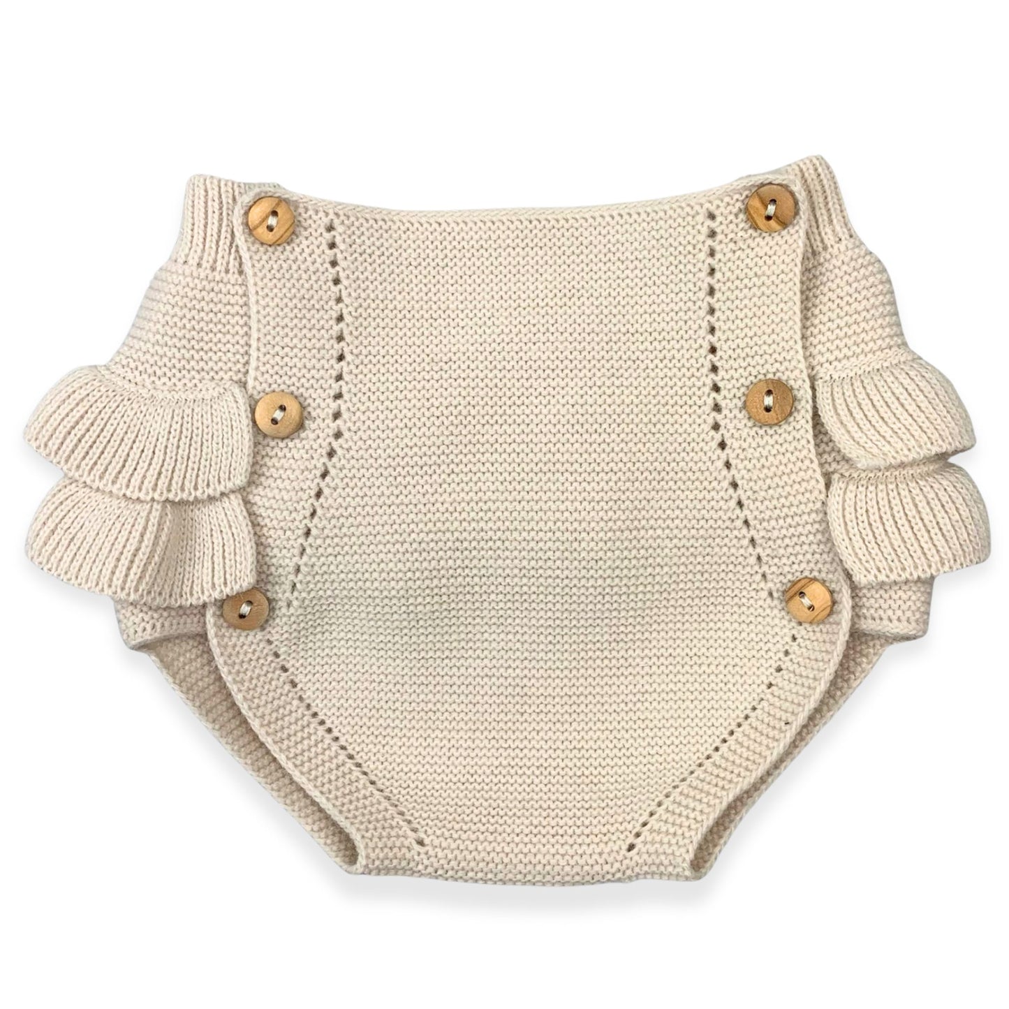 Baby Girls Beige Knitted Jumper With Jam Pants