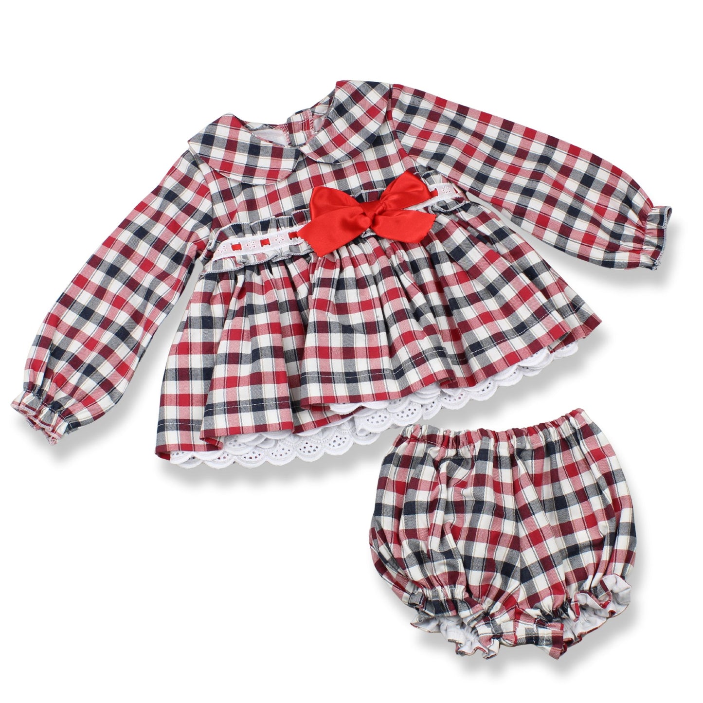 Wee Me Check Dress & Bloomers Set – Clearance (Incorrect Labeling)