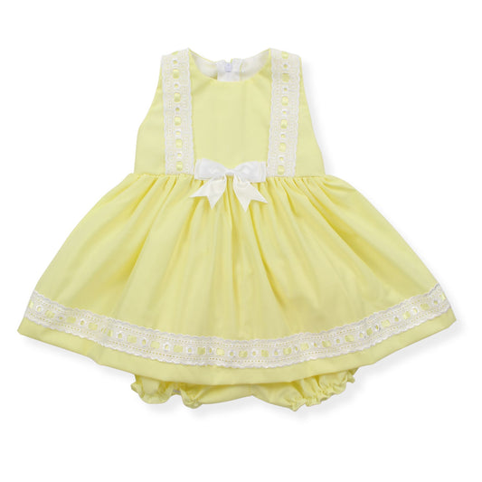 Baby Girls Lemon Dress and Knickers Outfit | Spanish Style Outfit