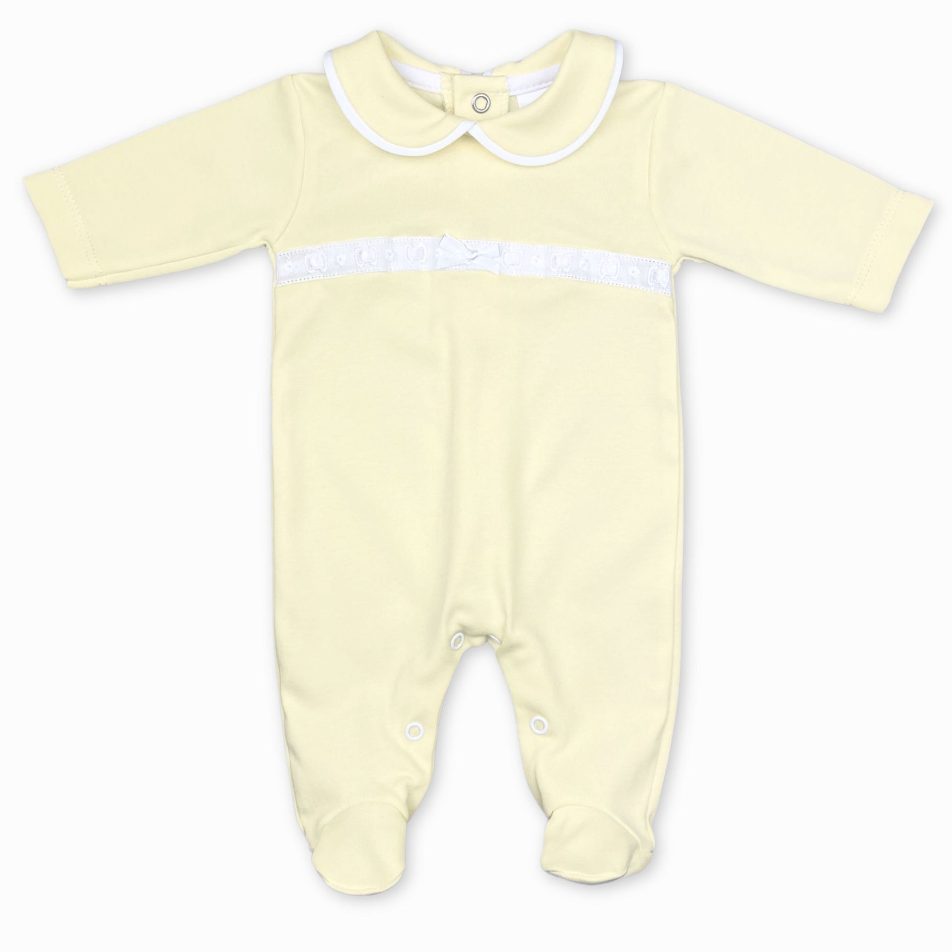baby girls yellow sleep suit