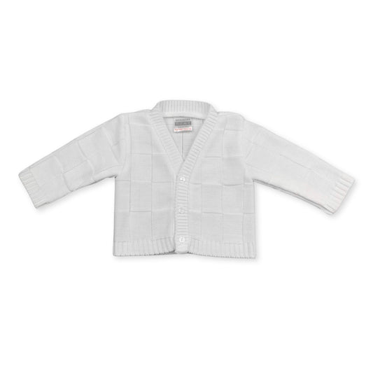 baby boys white cardigan