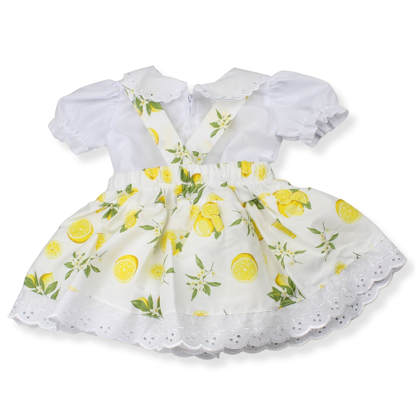 Baby Girl Lemon Print Dress with Bow Detail – 0-3 to 12-18 Months