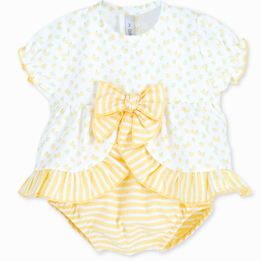 baby girls lemon calamaro summer outfit