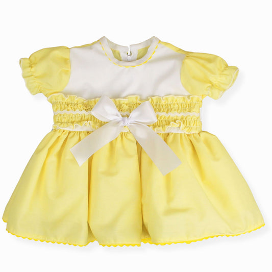 baby girl easter dress outfit lemon yellow 