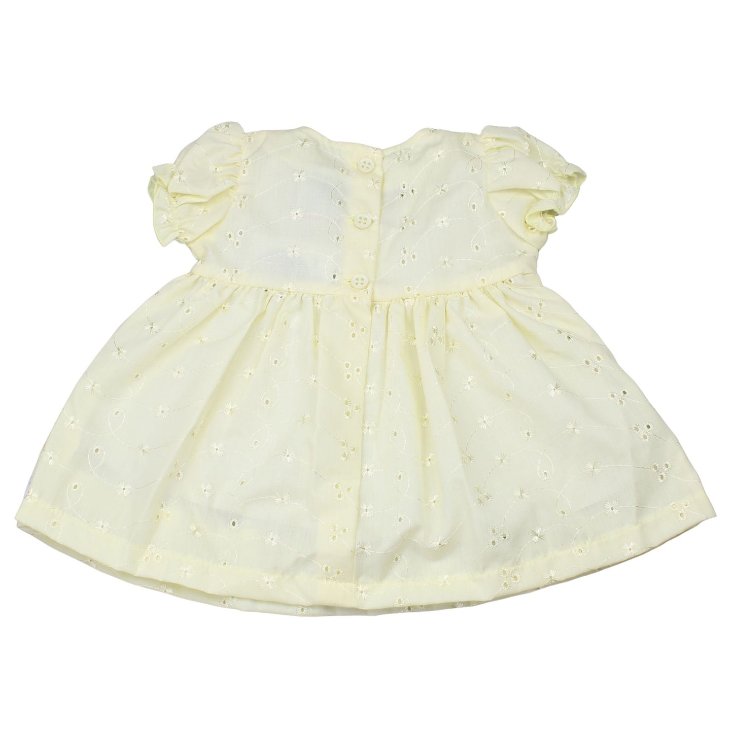 Baby Girl Lemon Lace Dress with Bow Detail, Headband & Knickers (6–24 Months)