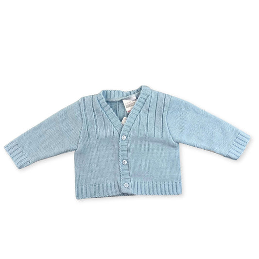baby boy blue knitted cardigan
