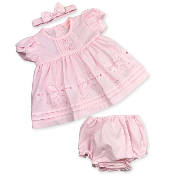 BABY GIRLS PINK SUMMER THREE PIECE OUTFIT