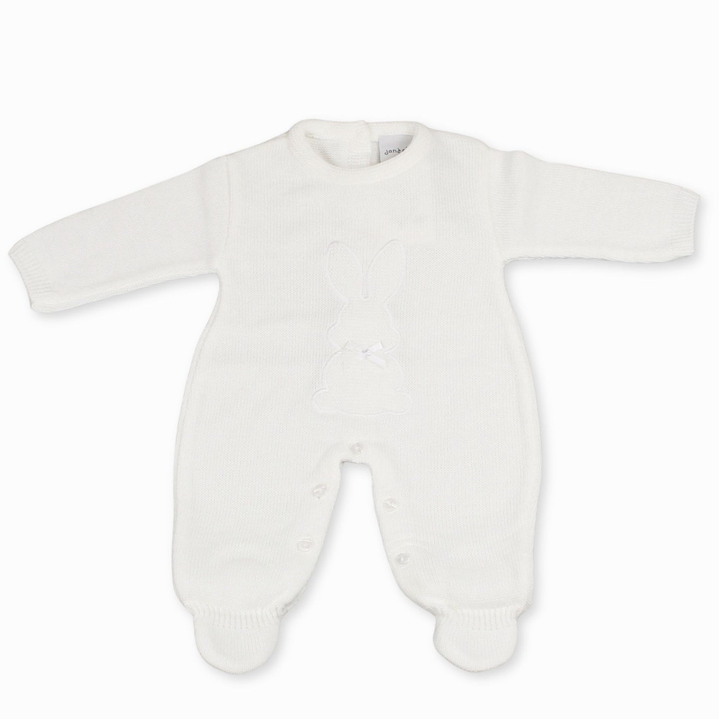 baby unisex knitted bunny all in one