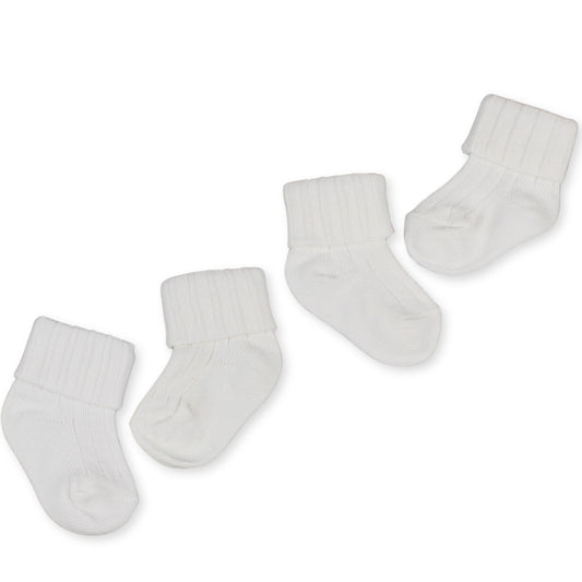 white ankle baby socks