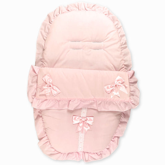 baby girls pink car seat  car muff
