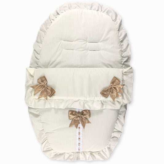 cream car seat car  muff