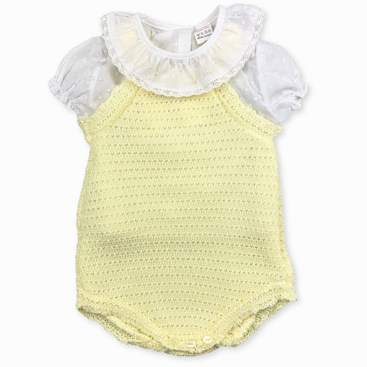 baby girls lemon easter yellow outfit