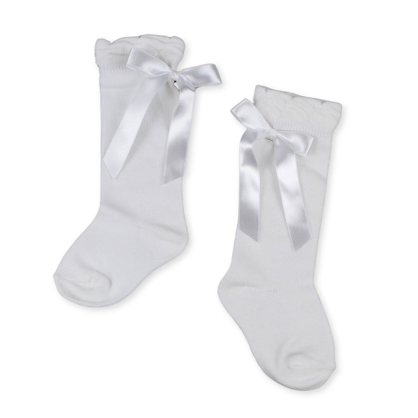 baby girls high knee socks with bow pex