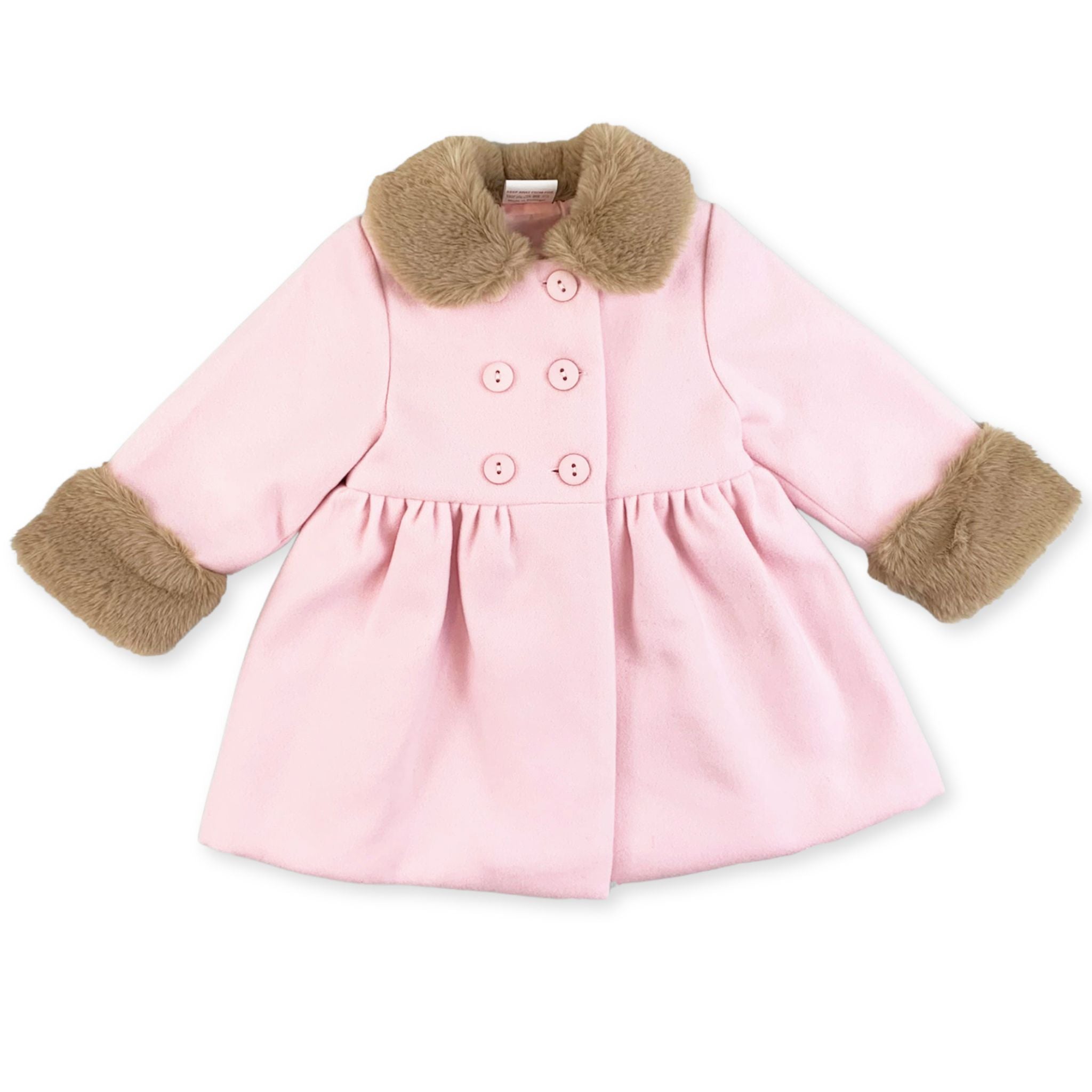 baby girls pink winter coat