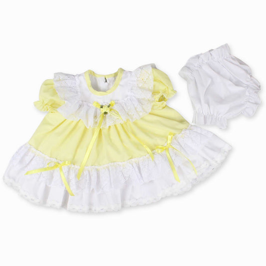lemon yellow dress with knickers