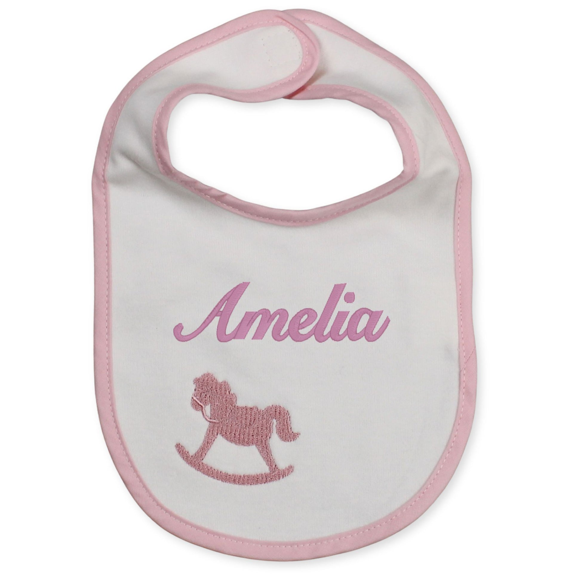 personalised rocking horse bib