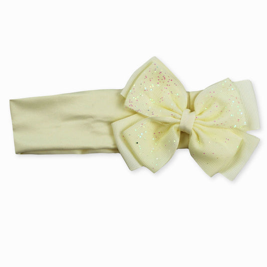baby girls glitter yellow headband