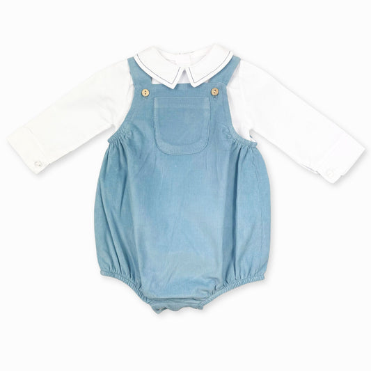 Baby boys dungaree romper