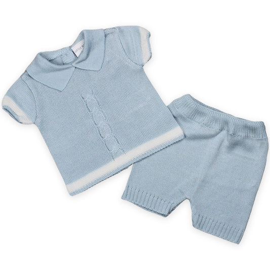 baby boys summer knitted set