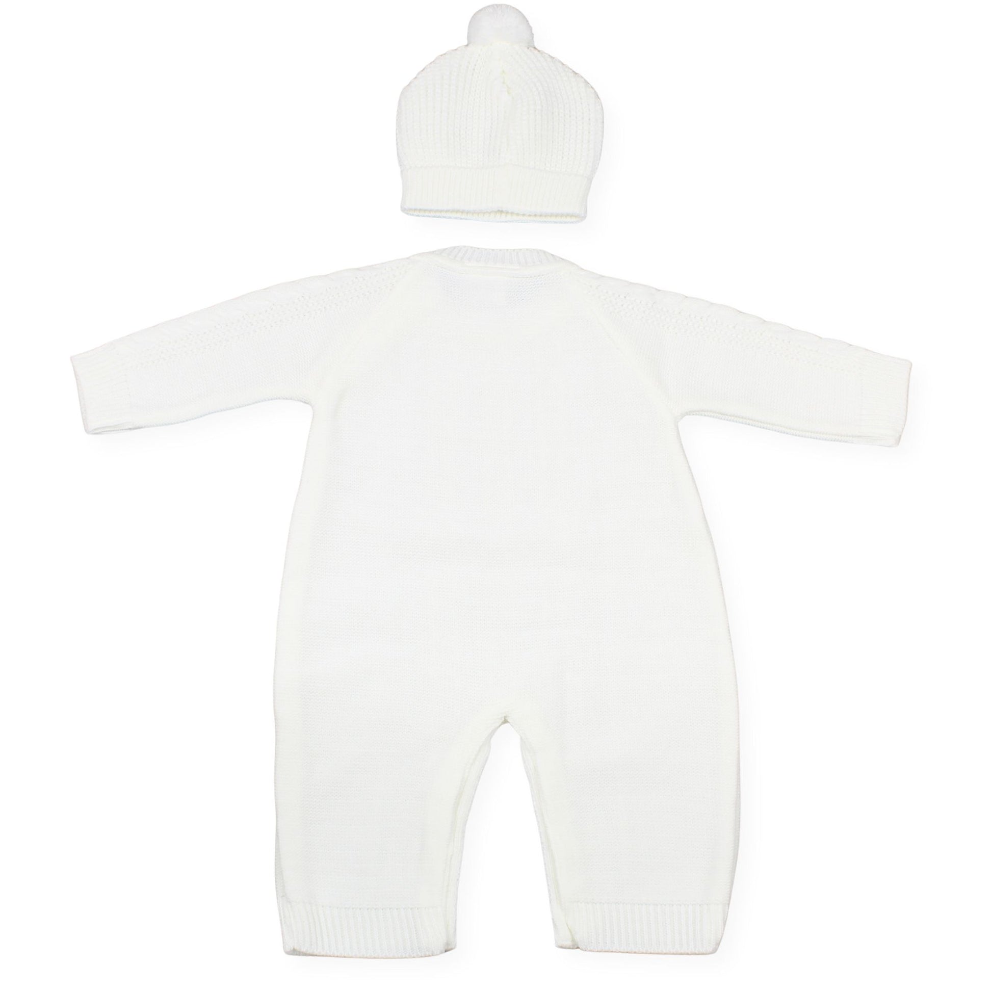 white baby romper, newborn knit outfit, baby hat and romper set, elegant baby clothes, unisex baby gift, wooden button baby romper, winter baby outfit