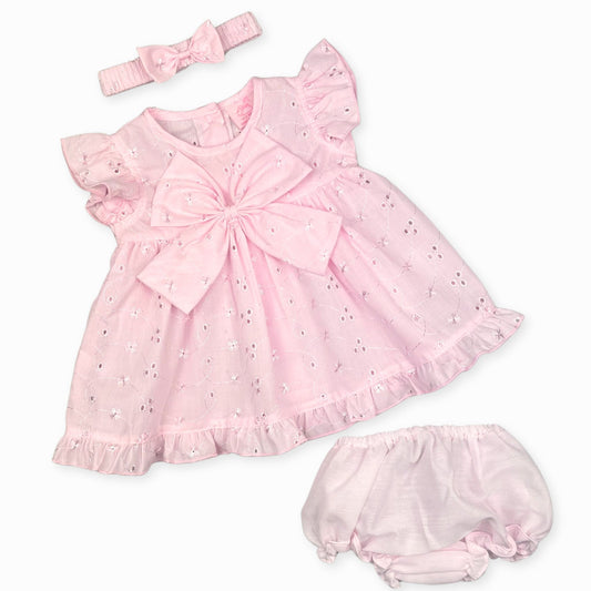 pink three piece summer dress