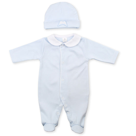 baby boy sleepsuit with angel wings