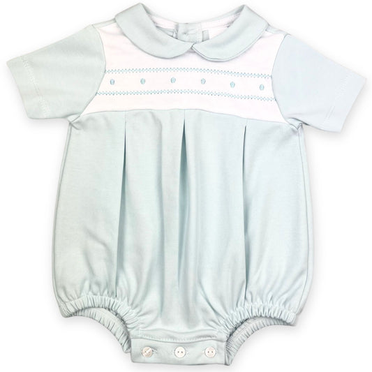 baby boys duck egg blue romper