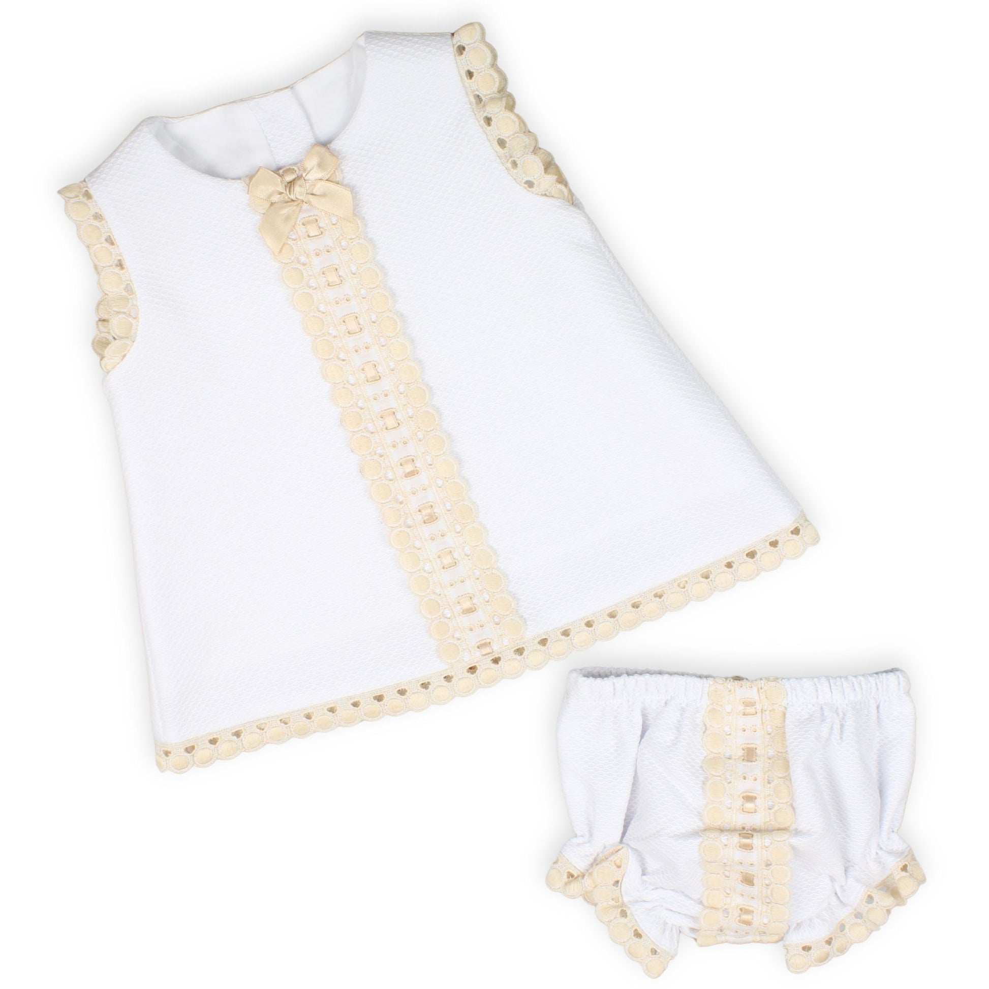 baby girl dress set, white baby dress, baby dress with bloomers, baby occasion outfit, christening dress baby, beige lace baby dress, baby clothes 0-24 months, sleeveless baby girl dress