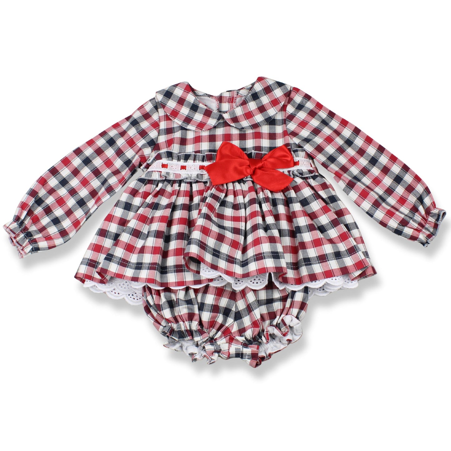 Wee Me Check Dress & Bloomers Set – Clearance (Incorrect Labeling)