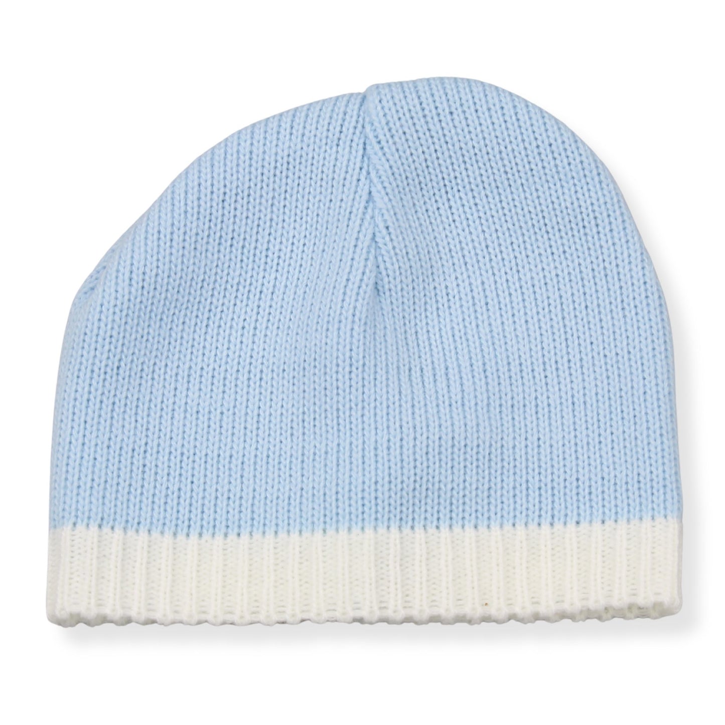 Blue Knitted Three-Piece Set – Made in Portugal (Newborn to 3 Months)