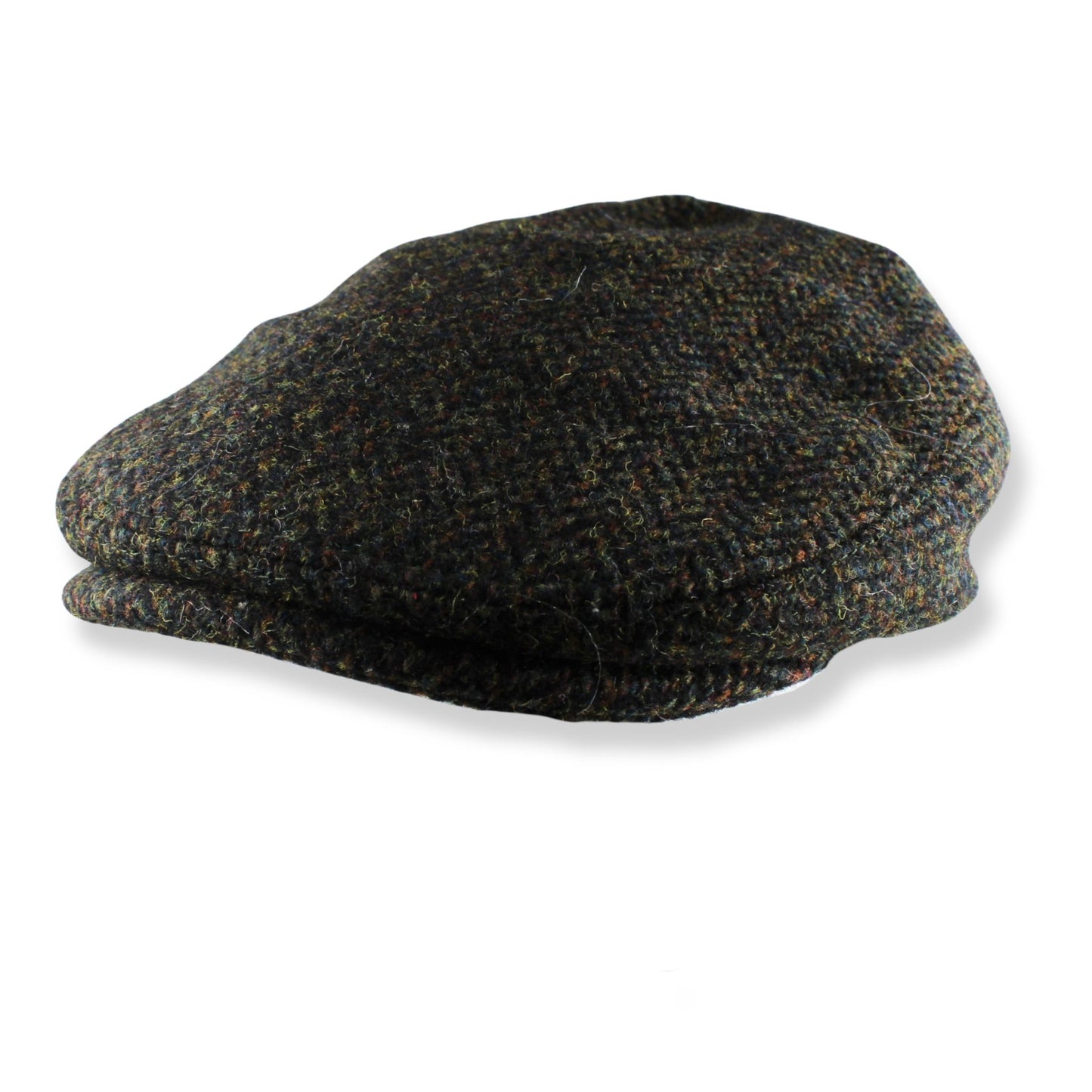 Faith & Sarah Baby Flat Cap – Forest Tweed Wool Blend | Quilted Lining