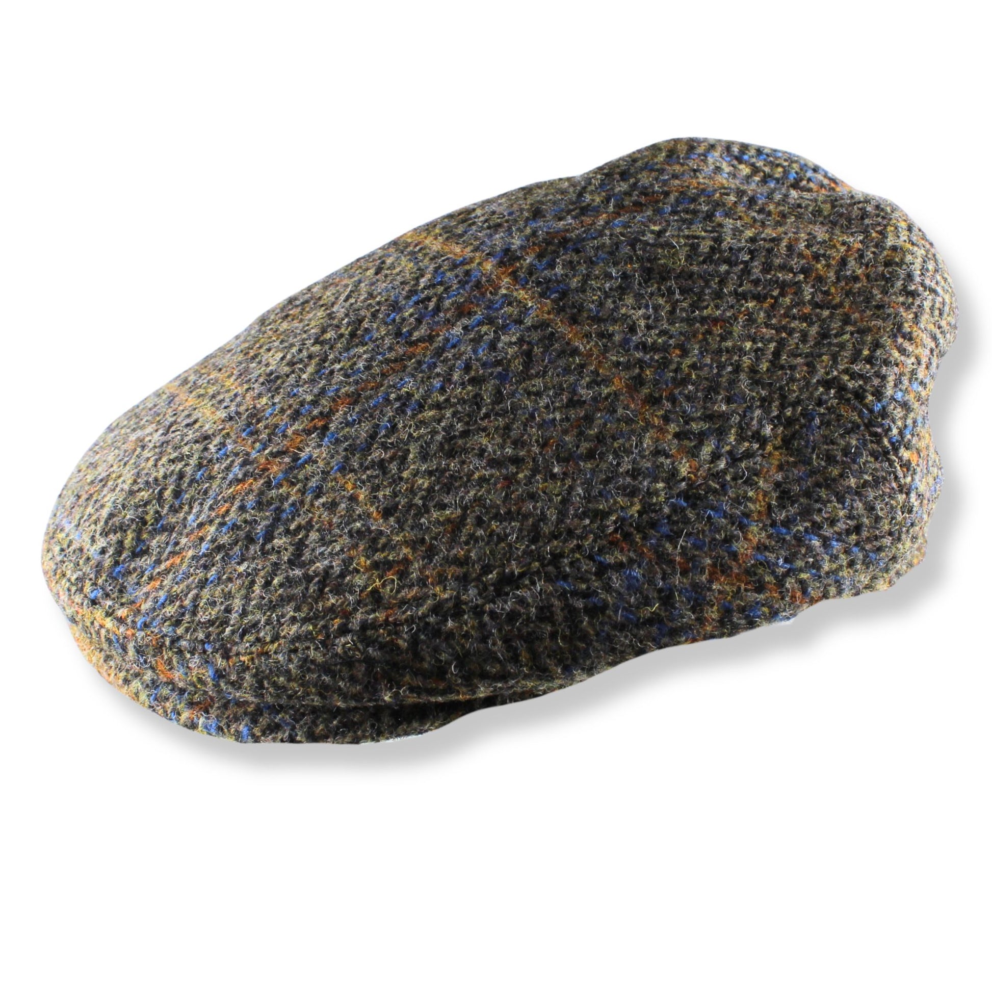Tweed baby flat cap on a white background