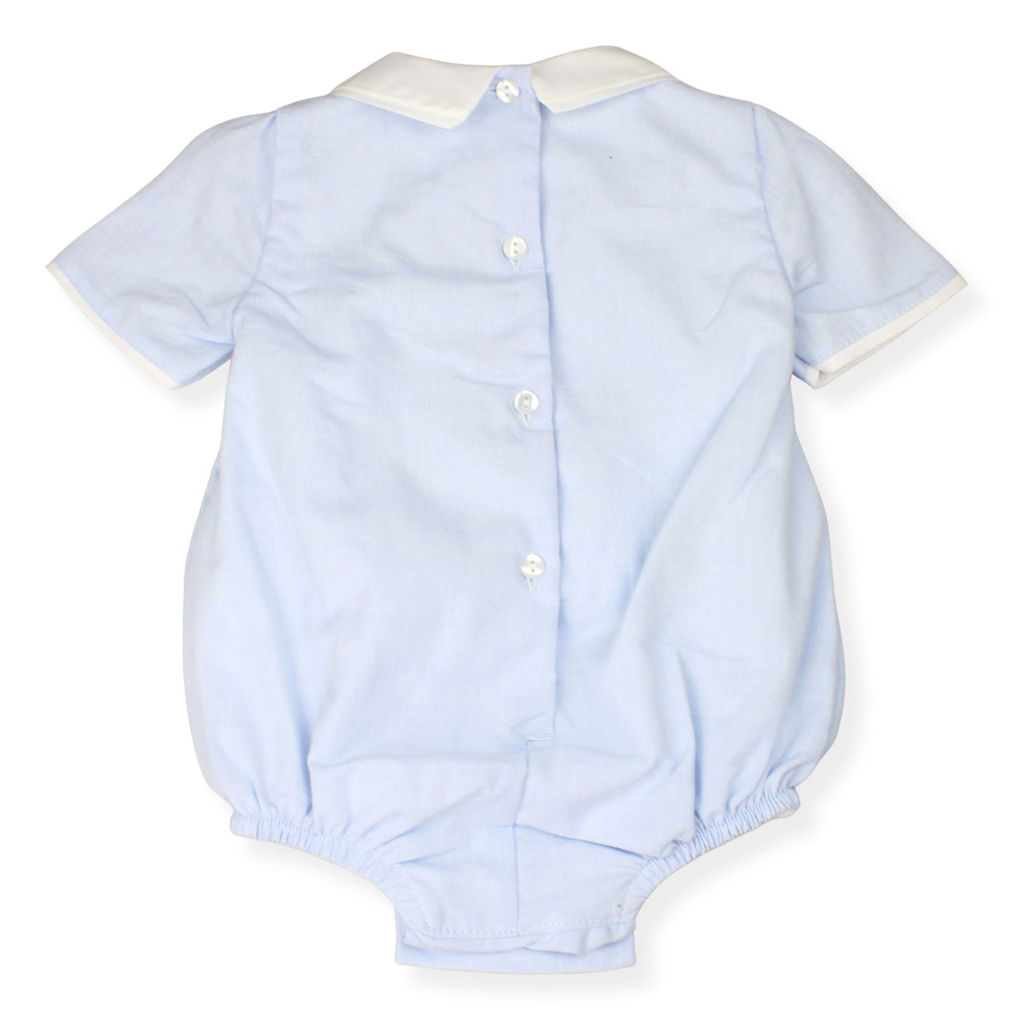 Baby Boys Smocked Romper - Blue