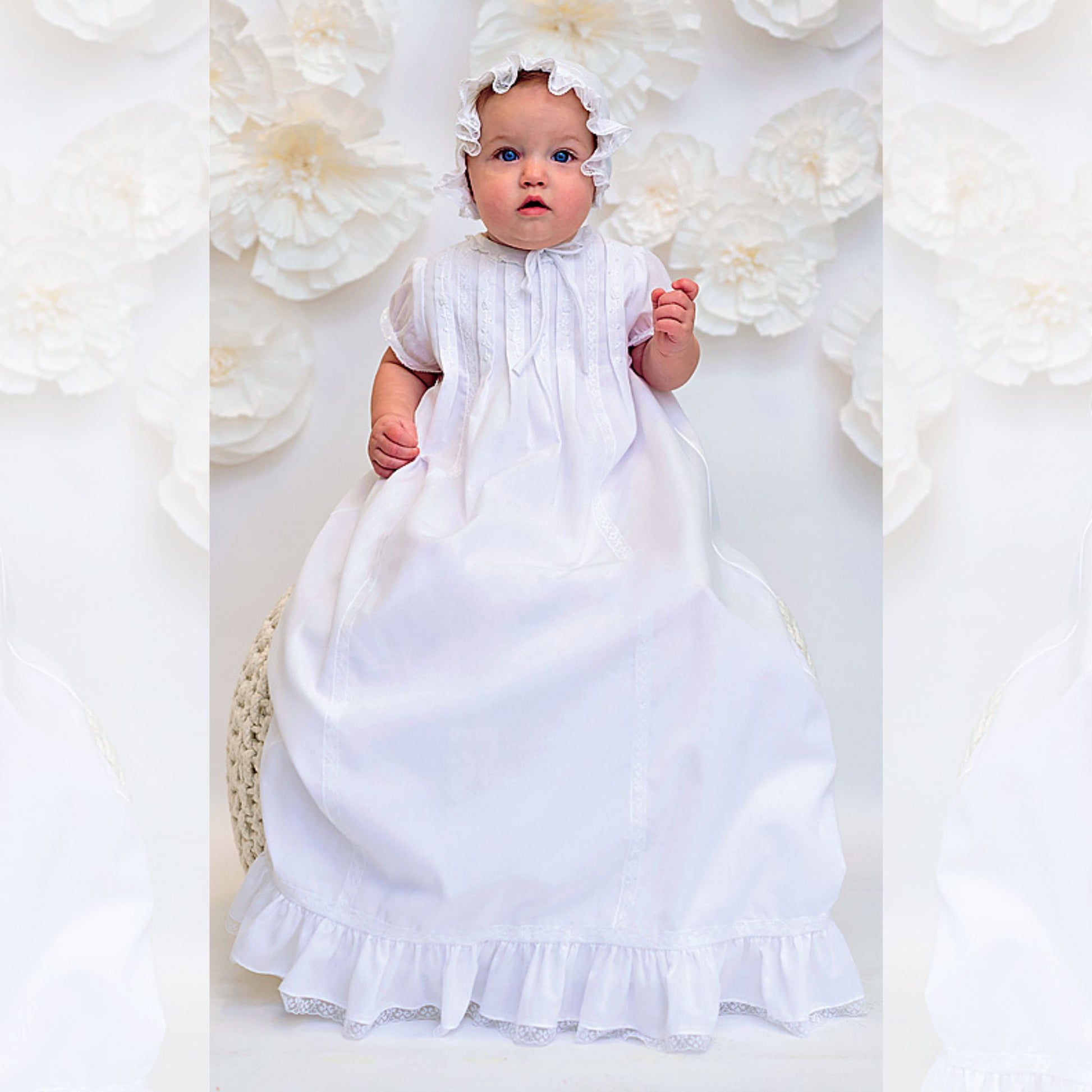 baby girls christening gown
