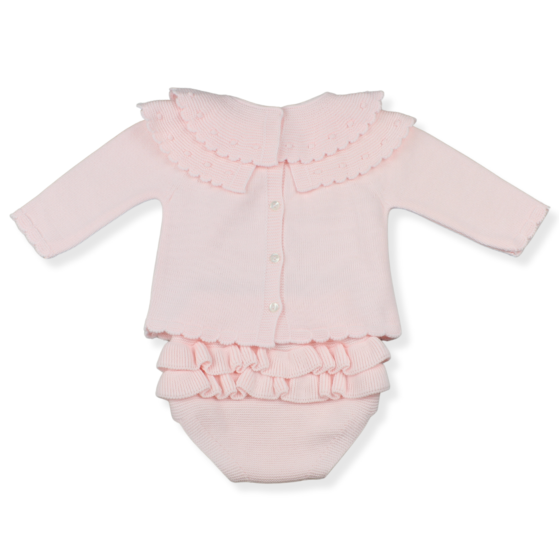 Baby Girls Knitted Outfit Two Piece Jam Pants