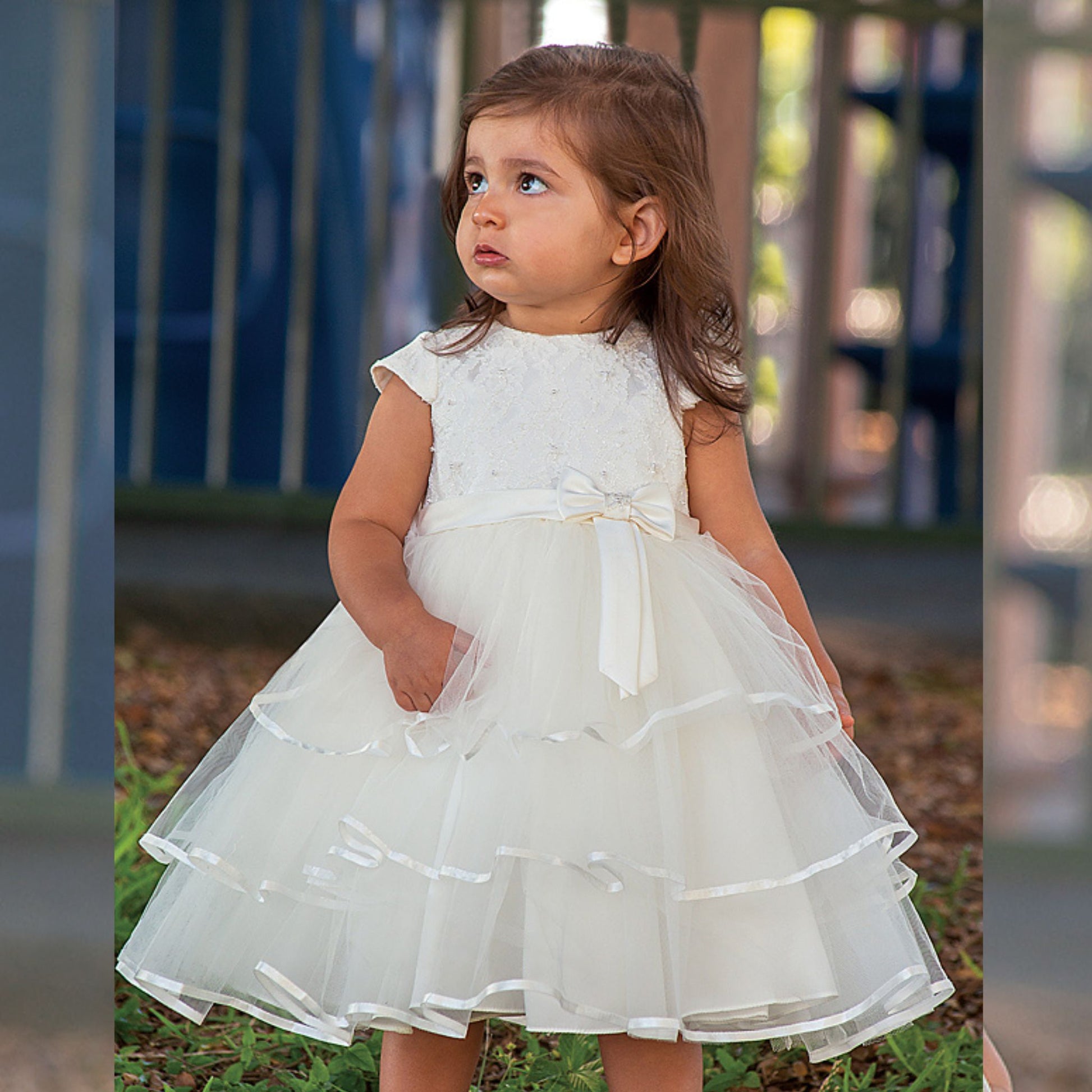 sarah louise ceremonial white dress