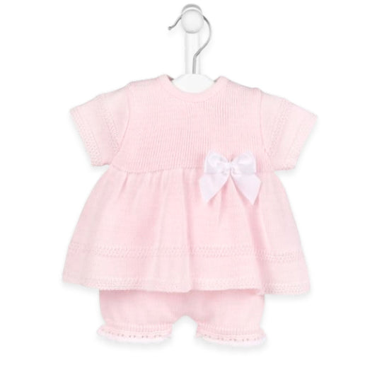 Dandelion Pink Knitted Dress and Bloomers Set