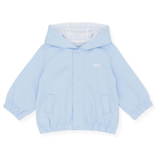 Amore Baby Boy Blue Hooded Jacket – Lightweight Popper Fastening