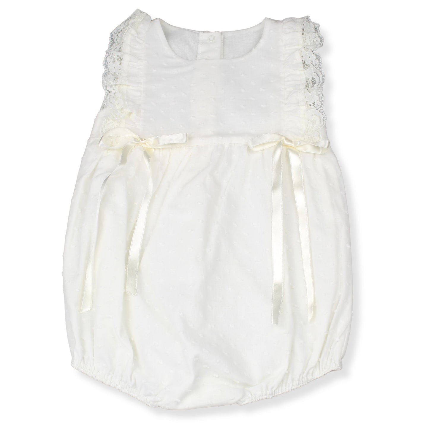 Rapife Baby Girls Ivory Christening & Ceremony Romper