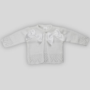 baby girls white cardigan