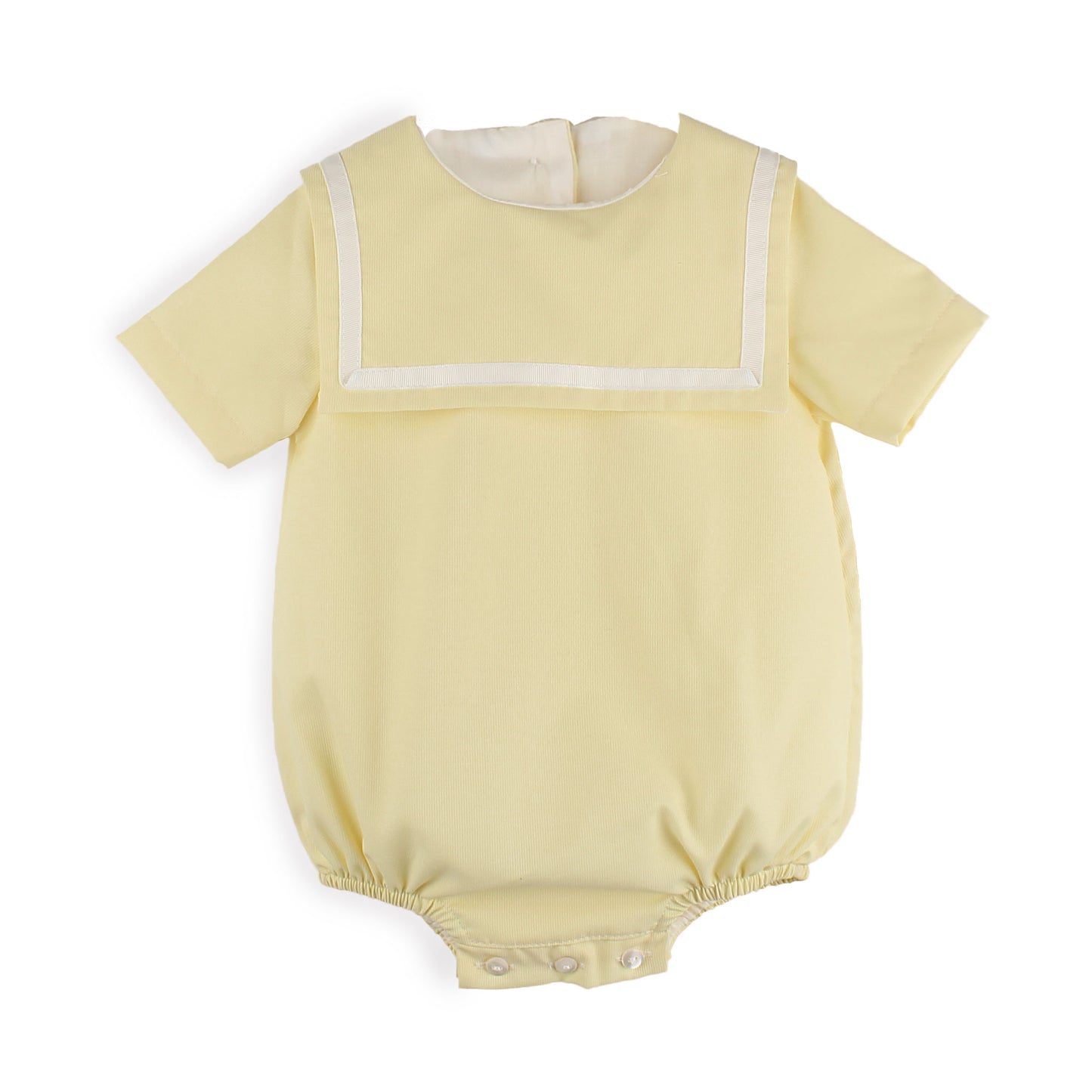 Baby Boys Lemon Sailor Romper – Made in Portugal