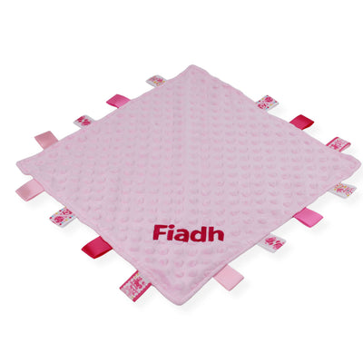Personalised Pink Taggy Comforter